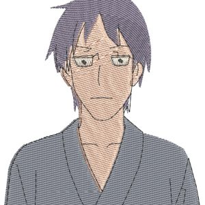 Anime Enishi Torso Fly Moon Embroidery Pattern