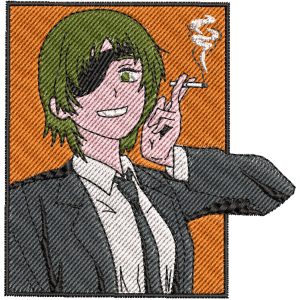 Anime Embroidery Pattern Himeno Smokes Box