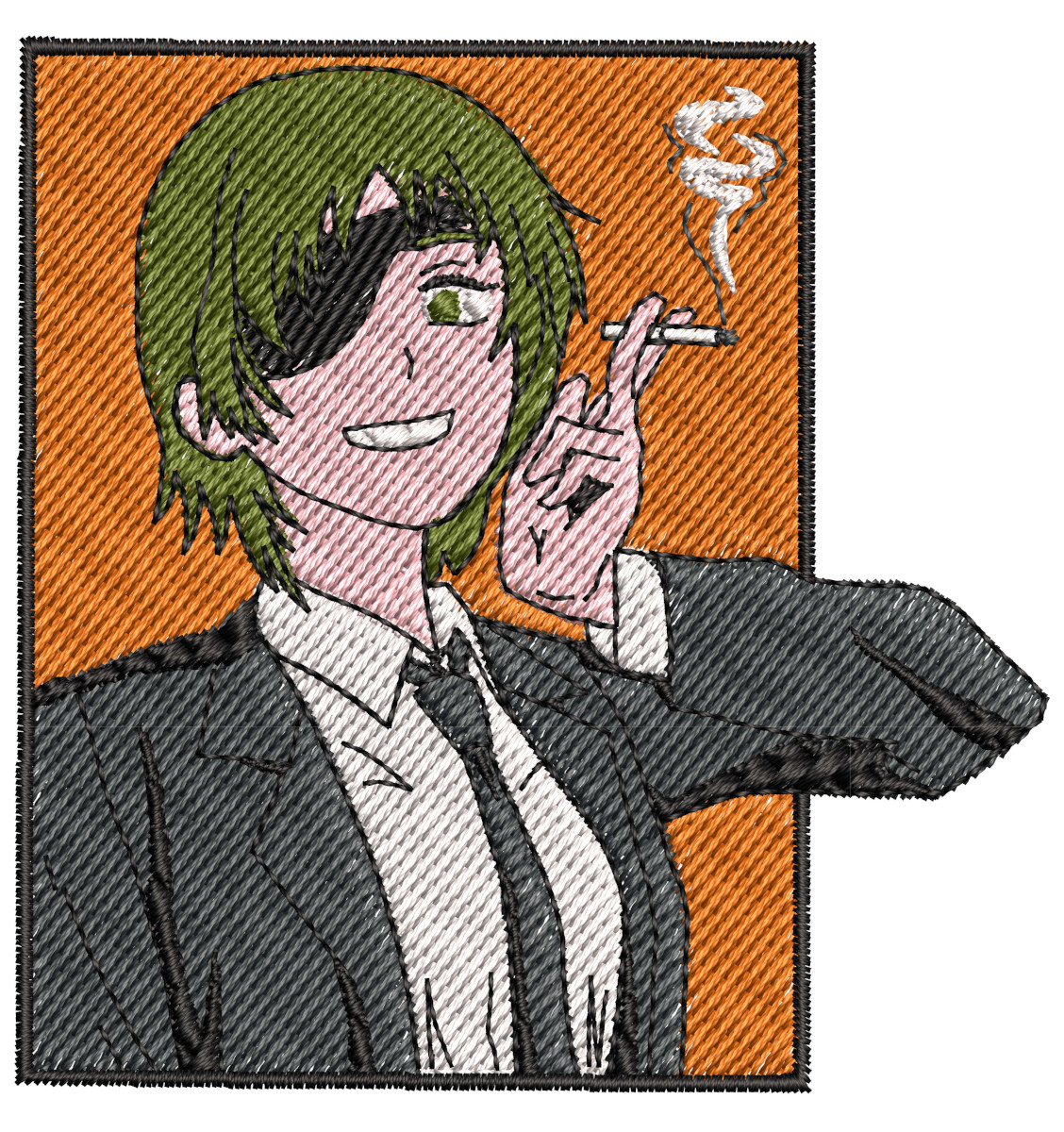 Anime Embroidery Pattern Himeno Smokes Box