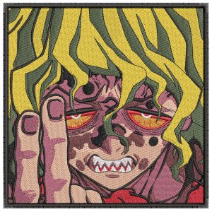 Anime Gyutaro 2 Fingers Embroidery Pattern