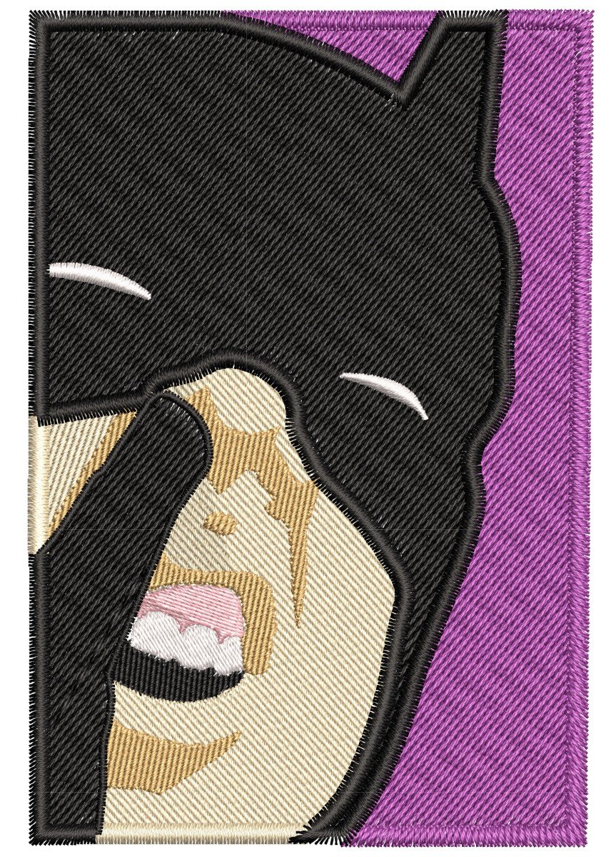 Embroidery Pattern Batman Nose