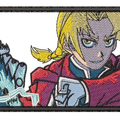 Edward Elric Braces Anime Embroidery Pattern