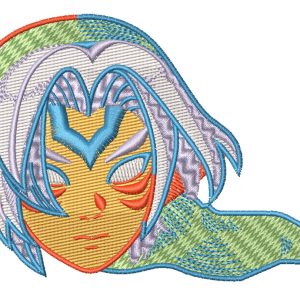 Zelda Link Diety Fierce Head Embroidery Pattern