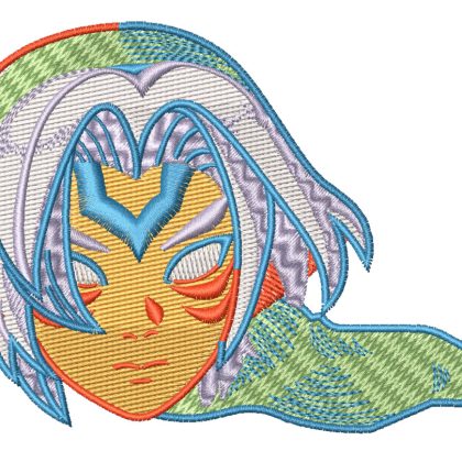 Zelda Link Diety Fierce Head Embroidery Pattern