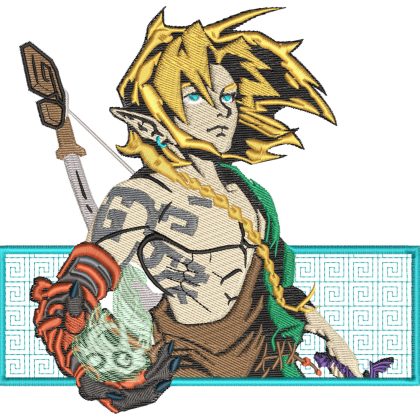 BOTW Zelda Link Box Embroidery Pattern