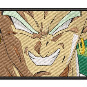 Dragonball Broly Closeup Smile Anime Embroidery Pattern