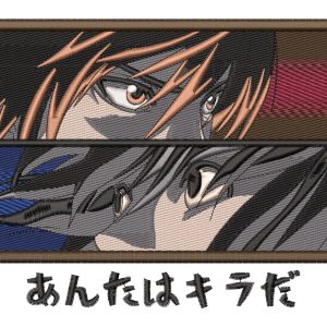 Death Note Kira VS L Anime Embroidery Pattern