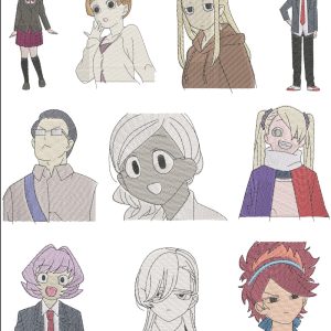 Anime Komi Characters Set 1 Embroidery Pattern