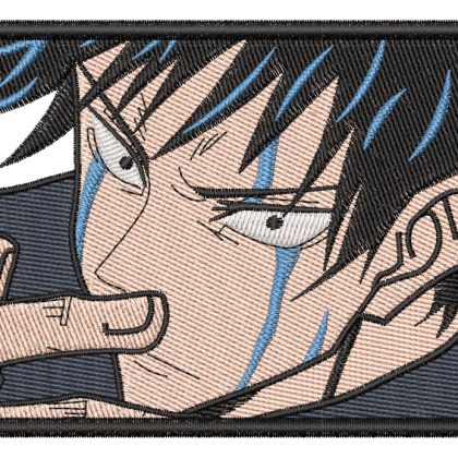 Jujutsu Kaisen Megumi Closeup Fight Anime Embroidery Pattern
