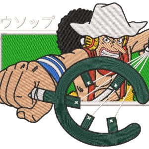 Anime One Piece Usopp Sniper Embroidery Pattern