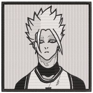 Anime Shido Ryusei Manga Bust Embroidery Pattern