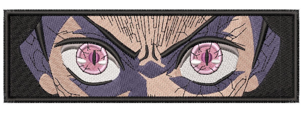 Nezuko Demon Eyes Box Anime Embroidery Pattern