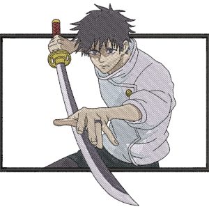 Anime Embroidery Pattern Yuta Sword Draw