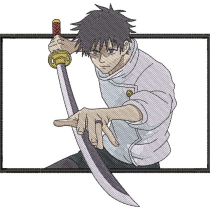 Anime Embroidery Pattern Yuta Sword Draw