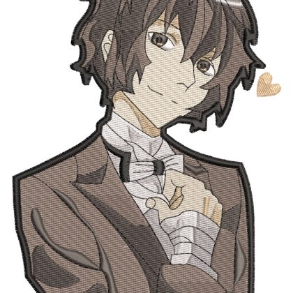 Bungo Stray Dogs Dazai Posed Anime Embroidery Pattern