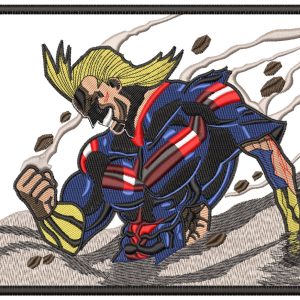 Anime Embroidery Pattern All Might Storm